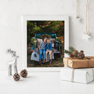 Familien-Winterurlaub-Sonderfoto Poster