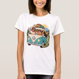 Familienabenteuer – Vintage-Roadtrip T-Shirt