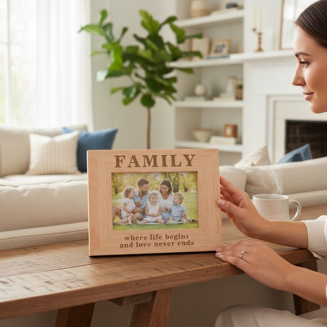 Familienangebot Einfache moderne Typografie Geätzte Rahmen (Von Creator hochgeladen)