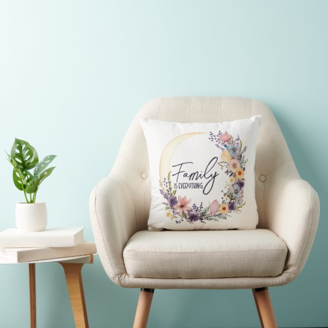 Familienangebot in Boho Kranz Kissen (Stuhl )