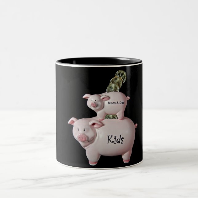 Familienangelegenheit Zweifarbige Tasse (Mittel)