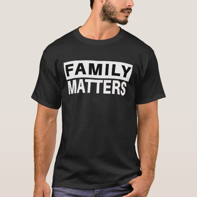 Familienangelegenheiten Männerdunkel T-Shirt (Vorderseite)