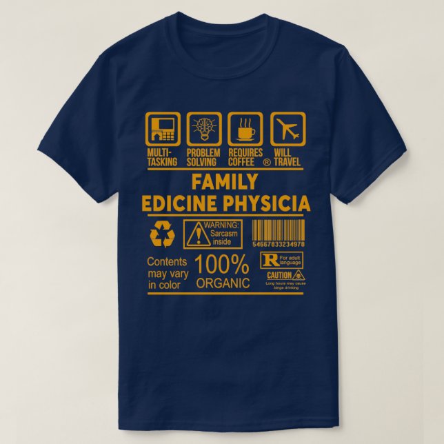 FAMILIENARZNEIMITTEL PHYSICIAN NICE DESIGN 2017 5 T-Shirt (Design vorne)