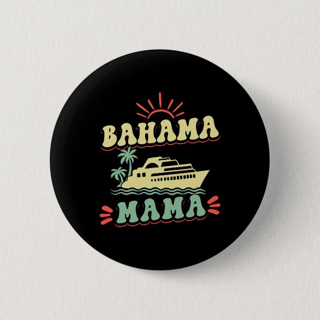 Familienausflug Bahama Mama Button (Vorderseite)