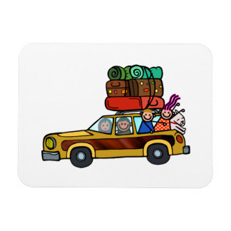Familienausflug - Station Wagon Road Trip Magnet