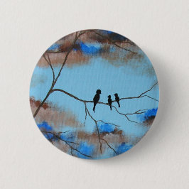 Familienbaum aus Originalgemälde Button