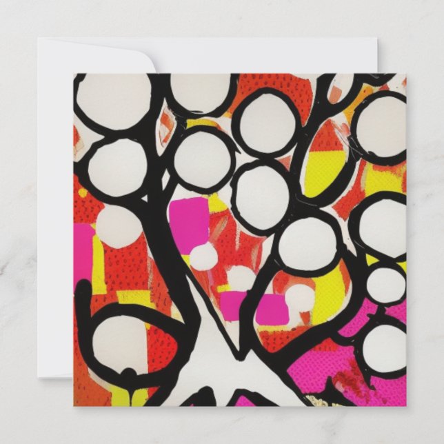 Familienbaum Feiertagskarte (Vorderseite)