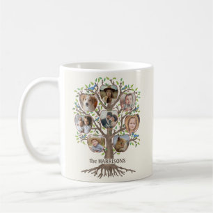 Familienbaum Foto Collage 16 Picture Name Lt Beige Kaffeetasse