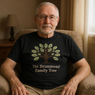 Familienbaum mit Geburtsjahr T-Shirt