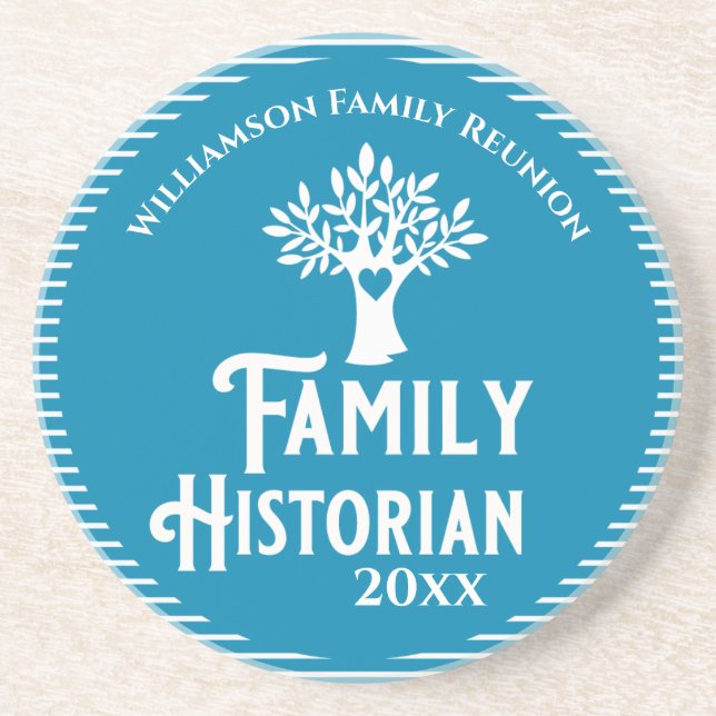 Familienbaum Wiedersehen Historianische Genealogie Getränkeuntersetzer (Vorne)