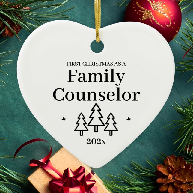 Familienberater Erste Weihnachtsfeier Keramik Ornament (Family Counselor First Christmas Ceramic Ornament
)