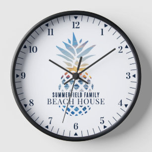 Familienbesitz Tropische Ananas Custom Uhr