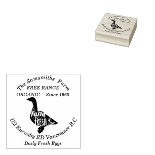 Familienbetrieblicher Enteneier seit 1960 Gummistempel