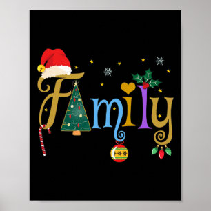 Familienbriefe Weihnachtsstil Liebe Meine Familie Poster