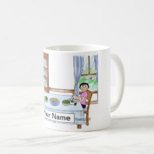 Familienessen, Paar Kaffeetasse