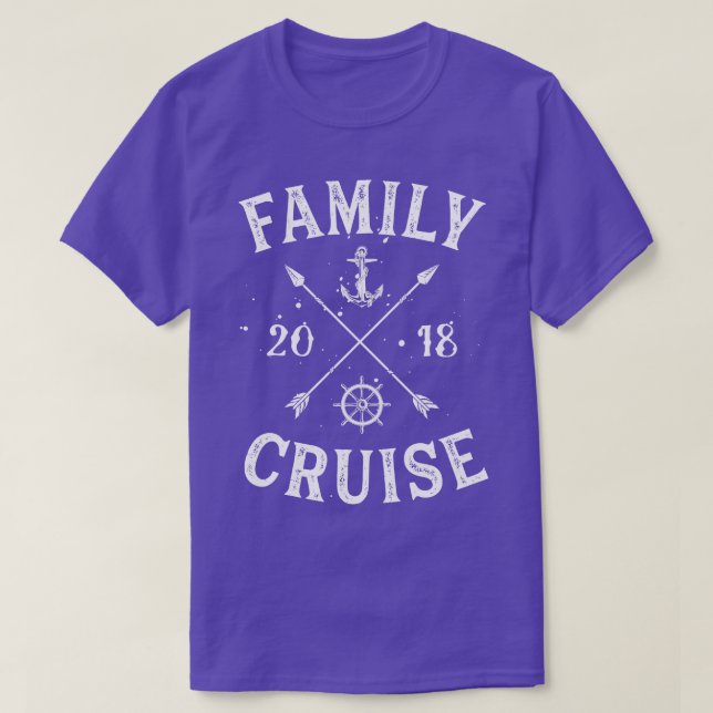 Familienfahrt 2018 Sommerurlaub Matching Geschenk T-Shirt (Design vorne)
