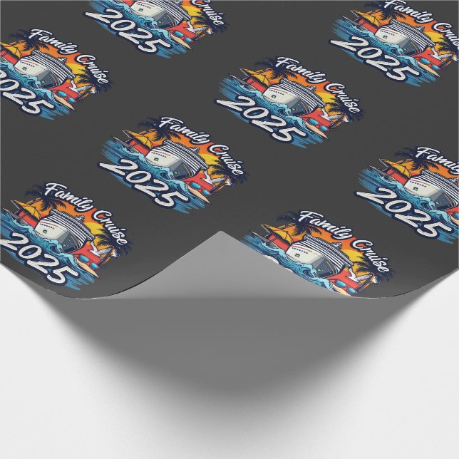Familienfahrt 2025 Crew Matching Ship Geschenkpapier (Ecke)