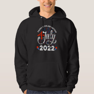 Familienfeier 4. Juli 2022 für Männer Frauen Hoodie