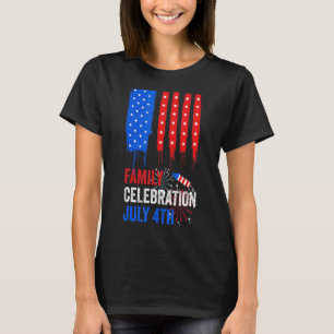 Familienfeier 4. Juli 2022 US-Flagge Männer Frauen T-Shirt