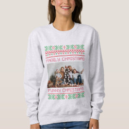 Familienfeiern , niedliches Foto Sweatshirt