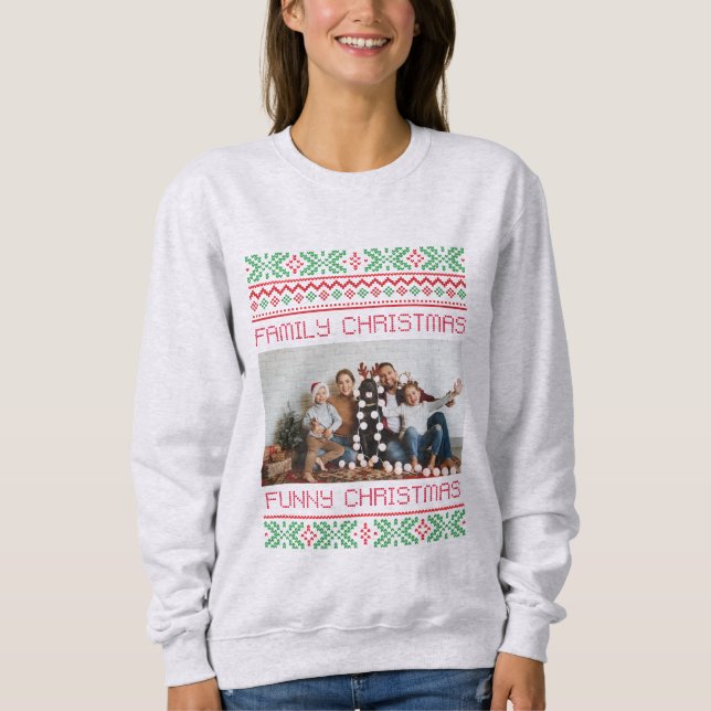 Familienfeiern , niedliches Foto Sweatshirt (Vorderseite)
