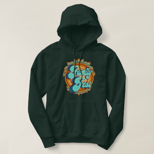 Familienfest-Frauenvogel Hoodie (Design vorne)
