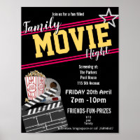 Familienfilmnacht, Filmabend Party PTA-Veranstaltu