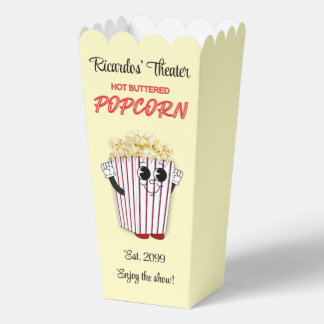 Familienfilmtheater mit Popcorn Cartoon Kunst Geschenkschachtel