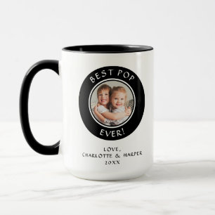 Familienfoto Beste Pop Ever Moderne Spaß-Vorlage f Tasse