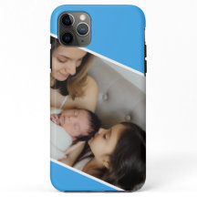 Familienfoto blau
