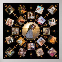 Familienfoto Collage 21 Bilder Hübsch Schwarzes Go Poster