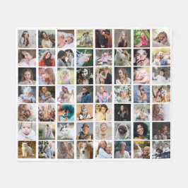 Familienfoto Collage 56 Square Picture Easy Custom Fleecedecke