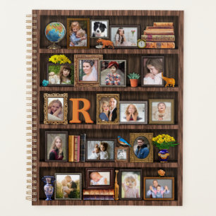 Familienfoto Collage Antique Bookcase Personalisie Planer