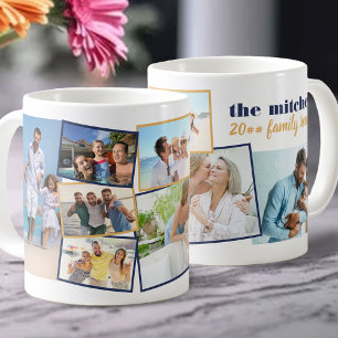 Familienfoto-Collage - Fügen Sie 7 Fotos und eigen Kaffeetasse