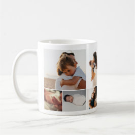Familienfoto-Collage Inspiriere Nachricht für sie Kaffeetasse
