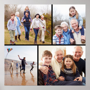 Familienfoto-Collage Poster