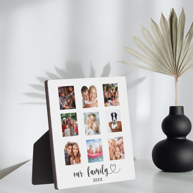 Familienfoto-Collage Schrift Herz Fotoplatte (Von Creator hochgeladen)