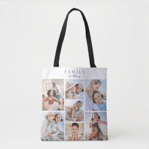 Familienfoto-Collage Tasche