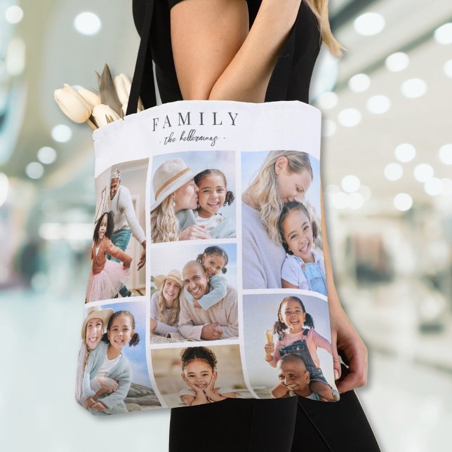 Familienfoto-Collage Tasche (Family Photo Collage Tote Bag )