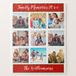 Familienfoto Collage Weihnachtsgeschenk Keepake<br><div class="desc">Dies ist eine großartige und einzigartige Idee für ein Weihnachtsgeschenk - ein Rätsel mit dem Foto der Familie -, leicht mit Lieblingsgeschenken personalisiert und für immer als Sake genossen. Dieses Format ist für ein 11x14 Zoll Rätsel geeignet, funktioniert aber auch als 16x20 mit 520 Stück. . Bei Fragen oder Änderungen...</div>