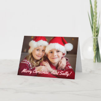 Familienfoto Frohe Weihnachten Tante