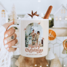 Familienfoto Frohe Weihnachten Tasse