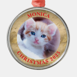 Familienfoto Glam Gold Marmor Rahmen Ornament Aus Metall