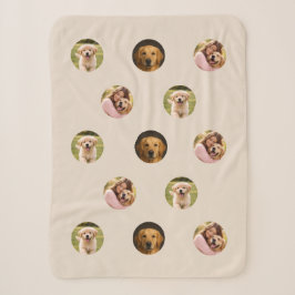 Familienfoto mit Haustier Muttertags-Sherpa-Decke  Sherpadecke