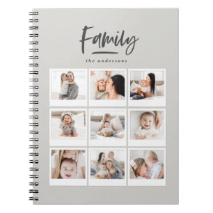 Familienfoto mit mehreren Fotos Notizblock