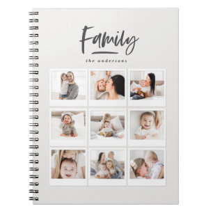 Familienfoto mit mehreren Fotos Notizblock