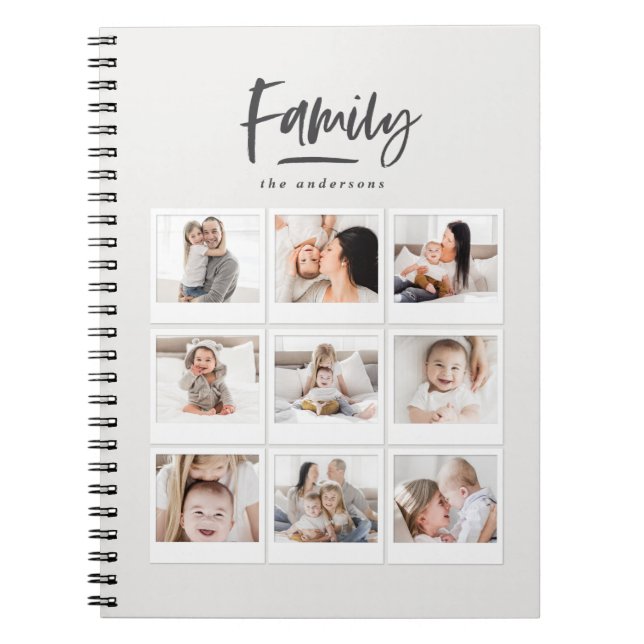 Familienfoto mit mehreren Fotos Notizblock (Vorderseite)