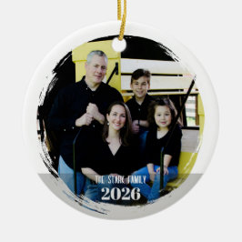Familienfoto-Ornament - Modern Keramik Ornament