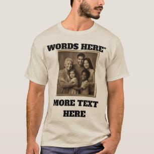 Familienfoto, Personalisiertes Shirt, Benutzerdefi T-Shirt
