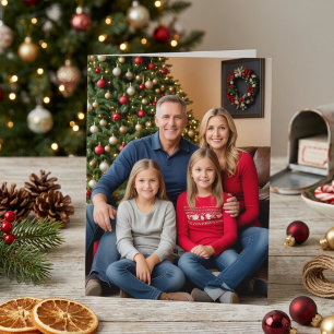 Familienfoto Postkarte